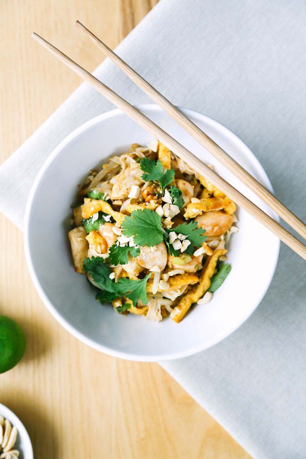 Keto Pad Thai with Shirataki and Chicken, Low Carb Happy Keto