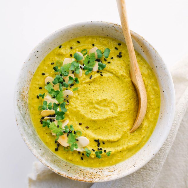 Keto Broccoli Soup with Turmeric and Ginger Happy Keto
