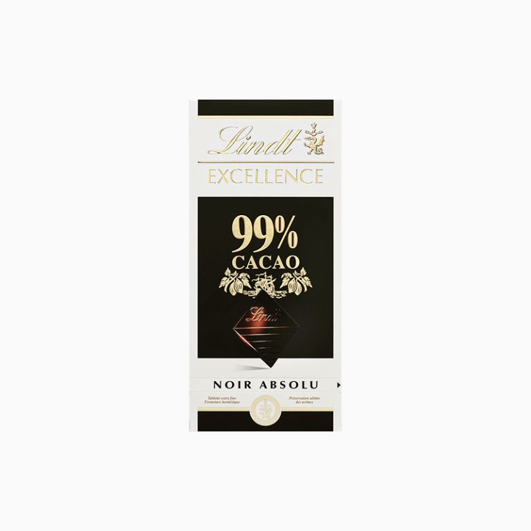 Lindt 99 Cacao Excellence Chocolate Bar Happy Keto