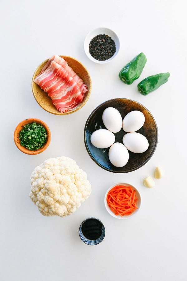 Keto Fried Rice with Pork (Japanese Chahan) - Happy Keto