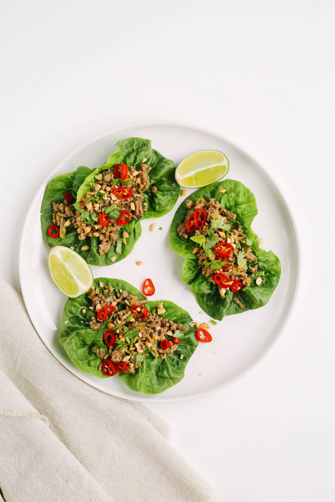 Keto San Choi Bao Chinese Pork Lettuce Wraps Happy Keto